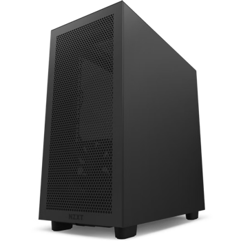 Case ATX NZXT H7 Flow, 2xUSB 3.2, 1xType-C, 2x120mm, Tempered Glass, Mesh Freont, Black 