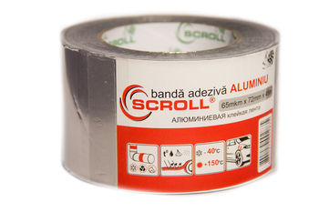 SCROLL "ALUMINIU" Алюминиевая клейкая лента 72mm*45m 