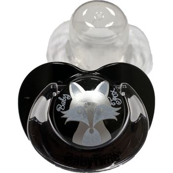 Пустышка Baby Time BT153 Black Body с силиконовой бусиной и защитной крышкой №2 