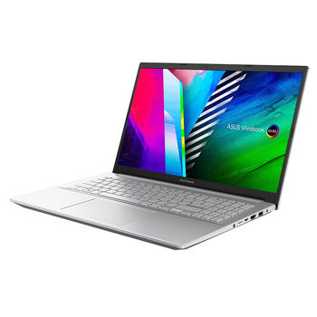Laptop 15.6 ASUS VivoBook Pro 15 OLED M3500QA Cool Silver, AMD Ryzen 5 5600H 3.3-4.2Ghz/8GB/SSD 256GB/AMD Radeon Graphics/WiFi 6 802.11ax/BT5.0/USB Type C/HDMI/HD WebCam/Illuminated Keyb./15.6" FHD OLED NanoEdge (1920x1080)/No OS M3500QA-L1067 BFR