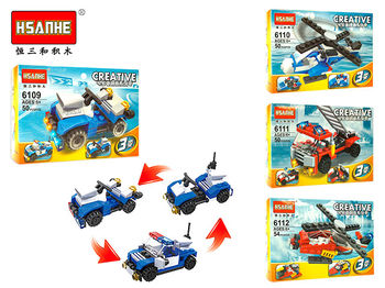 Constructor Hsanhe mini Car 911 service 14X9.3X4.4cm, 4div 