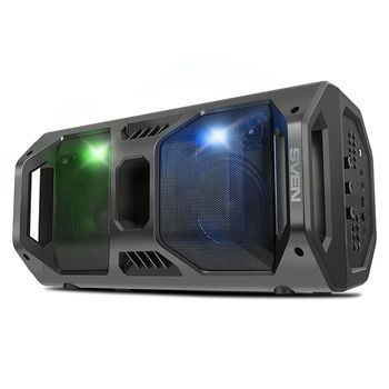 Partybox SVEN "PS-600" 50w, Black, Bluetooth, microSD, FM, AUX, USB, LED, power:8000mA, USB, DC5V 