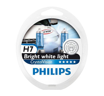 PHILIPS CRISTALVISION H7+2X W5W 4300K – 12972CVSM 