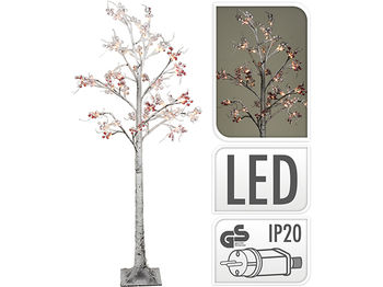 Copac decorativ "Pomusoare" 150cm, 72LED, alb-cald 