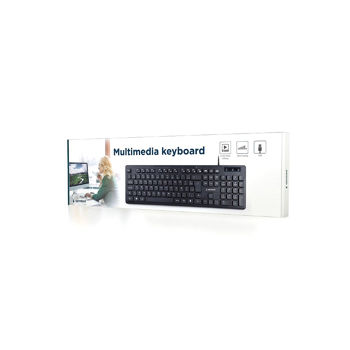 Клавиатура Gembird KB-MCH-04-RU Slimline keyboard with "chocolate" type keys, 104 pcs, USB