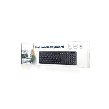 Tastatura Gembird KB-MCH-04-RU Slimline keyboard with "chocolate" type keys, 104 pcs, USB