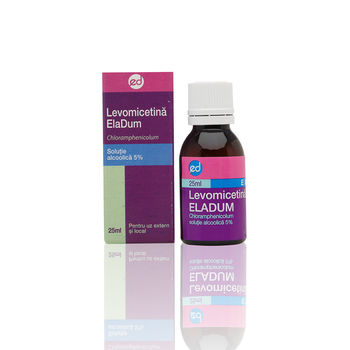 cumpără Levomicetina-Eladum 5% 25ml sol.alc. în Chișinău 