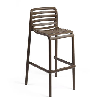 Scaun de bar Nardi DOGA STOOL TABACCO 40348.53.000 (Scaun de bar pentru gradina exterior terasa)