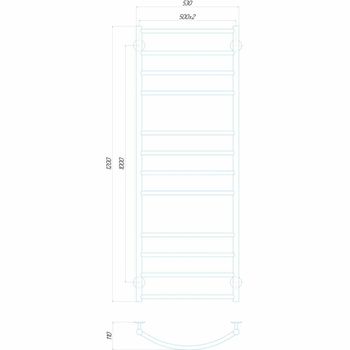 Radiator de baie Классик Элит 500*1200 inox 