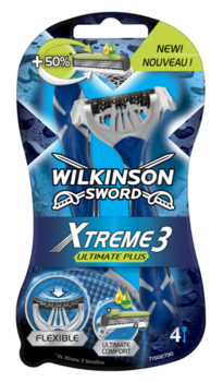 купить Бритвы для мужчин Xtreme3 Ultimate Plus, 4 шт, 3 лезвия в Кишинёве 