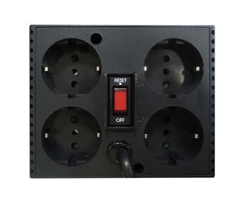 Stabilizer Voltage PowerCom  TCA-3000, 3000VA/1500W, Black, 4 Shuko socket 
