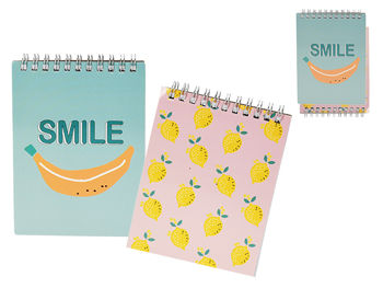 Set notepade A6 "Smile" pe spirala 2buc, 48foi 