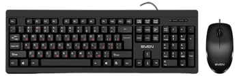Set Tastatură + Mouse SVEN KB-S320C, Cu fir, Negru 