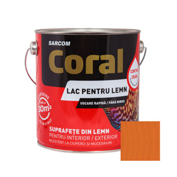 CORAL Лак для дерева на водной основе 2,5 л, Черешня 