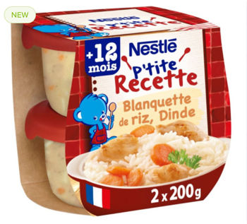 Nestle пюре бланкет рис-индейка, 2х200гр, (12+) 