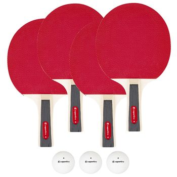 Набор для настольного тенниса (4 ракетки + 3 мяча) inSPORTline 21552 (5953) 