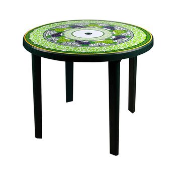 купить Стол "Флоренция" (900х900х750) (круглый) темно-зеленый М2872 в Кишинёве 