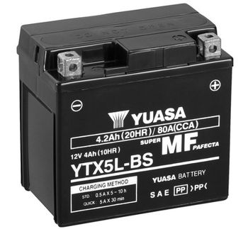 Стартерная аккумуляторная батарея YTX5L-BS YUASA 