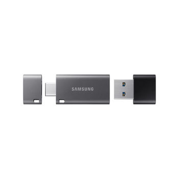 64GB USB Flash Drive Samsung DUO Plus Type-C MUF-64DB/APC, Read 300MB/s, Black, USB 3.1, USB Type-C, waterproof, shock-proof, temperature-proof, magnet-proof, and X-ray-proof, (memorie portabila Flash USB/внешний накопитель флеш память USB)