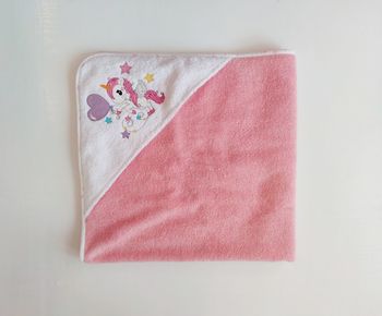 Полотенце для купания с уголком Pink 80*80 см Pampy 