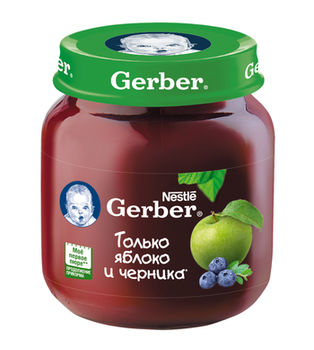 cumpără Gerber piure din mere şi afine 5+ luni, 130 g în Chișinău 
