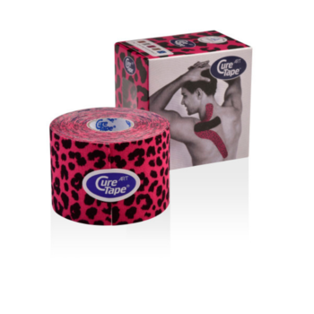 Bandă kinesiologică CureTape® ART Leopard 