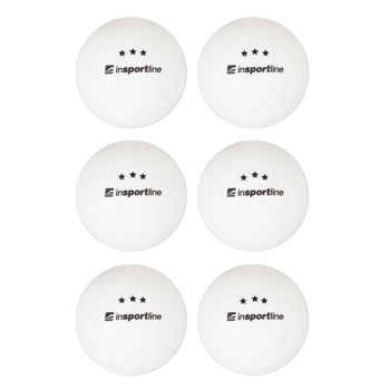 Мячики для настольного тенниса (6 шт.) inSPORTline Elisenda S3 21568-1 white (7473) 