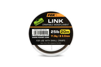 Fir Monofilament pentru confectionare monturi rigide Fox Edges Khaki 0.53mm/25lb(20m) 