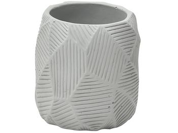 Pahar pentru periute de dinti Tendance Stamp, gri, ceramica 