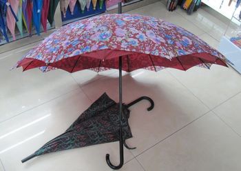 Зонт-трость женский двойной купол D112сm 