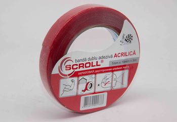 SCROLL "ACRILICA" Двухсторонняя акриловая лента - 2 мм* 18мм* 5м 
