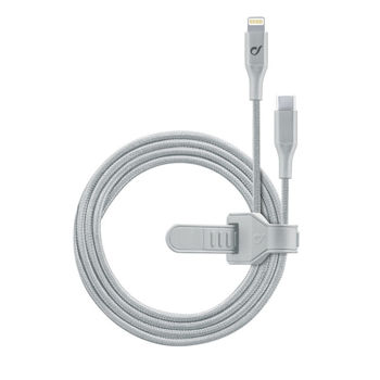 Type-C to Lightning Cable Cellular, Strip MFI, 1M, Silver 