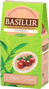 Ceai verde Basilur Magic Fruits, Cranberry, 100 g 