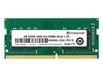 32GB DDR4-  2666MHz  SODIMM  Transcend PC21300, CL19, 260pin DIMM 1.2V 