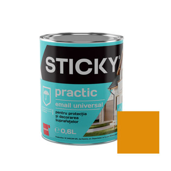 STICKY PRACTIC Эмаль Алкидная Охра 0,6 л 