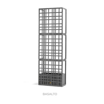 Sistem modular de separatoare Nardi SIPARIO 3 BASALTO 40395.25.000 (Separatoare modulare cu ghiveci cu sistem de autoudare pentru grădină / terasă / bar)