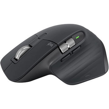 Мышь беспроводная Logitech MX Master 3s Graphite Wireless Mouse, 2.4GHz Wireless+Bluetooth, Darkfield high precision, USB Unifying Receiver, Rechargeable Li-Po (500 mAh) battery, 910-006559 (mouse fara fir/беспроводная мышь)
