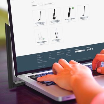USB3.0 High Gain Wireless AC Dual Band LAN Adapter TP-LINK "Archer T3U Plus", 1300Mbps, MU-MIMO 