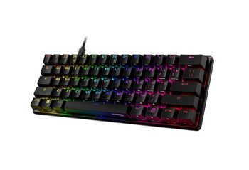 Gaming Keyboard HyperX Alloy Origins 60, Mechanical, TLK, Steel frame, Onboard memory, RGB, USB 