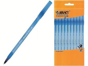 Набор ручек шариковых BIC Round Stic 10шт, синих 