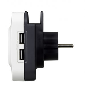 Fișa Legrand 1x2P+T+2x încărcător USB 