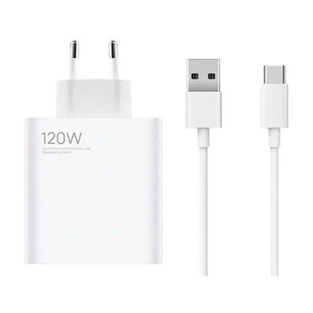 Xiaomi Mi Charging Combo Type-A + Cable USB to Type-C, 120W, White 