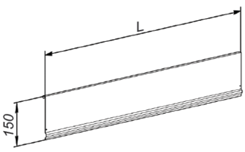 cumpără Barieră din sticlă cu dimensiunile de 150x1330 mm în Chișinău 