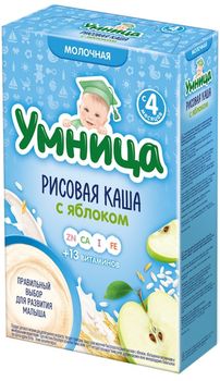 cumpără Umnitsa terci de orez cu lapte și mere, 4+ luni, 200 g în Chișinău 