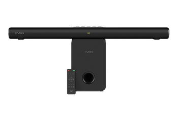 Soundbar SVEN SB-2150A, Black, 180W,USB,HDMI,display,RC,Optical,Bluetooth,wireless subwoofer 
