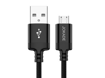 Jokade Cable USB to Micro USB Junlian 5A 1m JA001, Black 