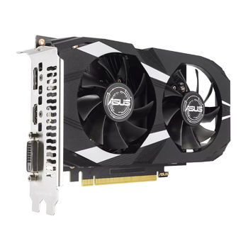 Видеокарта ASUS DUAL-RTX3050-O6G, GeForce RTX3050 6GB GDDR6, 96-bit, GPU/Mem speed 1537/14Gbps, PCI-Express 4.0, DVI-D/HDMI 2.1/Display Port 1.4a (placa video/видеокарта)