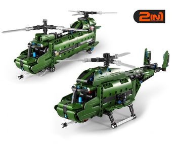 6809, iM.Master Bricks: 2in1, Military Helicopter, 393pcs 