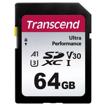.64GB  SDXC Card (Class 10) UHS-I , U3, Transcend 340S  "TS64GSDC340S" (R/W:160/50MB/s) 