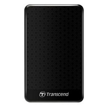 2.0TB (USB3.1) 2.5" Transcend "StoreJet 25A3", Black, Anti-Shock, One Touch Backup 